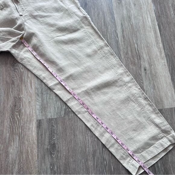Nwt J. Jill love‎ linen pull on pants oatmeal women’s petite L - Picture 2 of 7